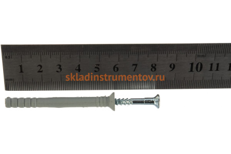 Дюбель-гвоздь полипропиленовый с потайным бортиком 6 шт. (6х60 мм; ТФ6) Зубр 4-301346-06-060