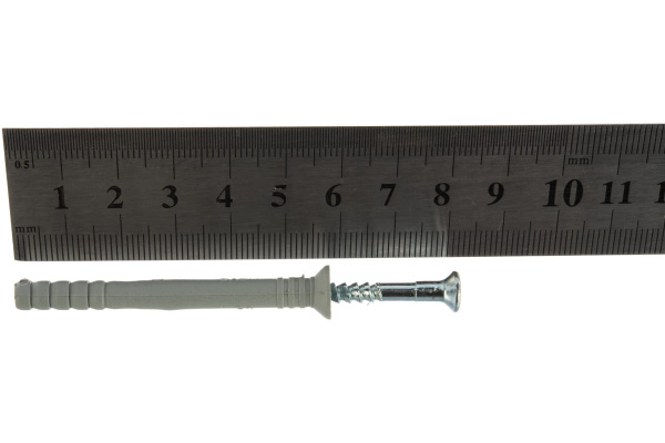 Дюбель-гвоздь полипропиленовый с потайным бортиком 6 шт. (6х60 мм; ТФ6) Зубр 4-301346-06-060