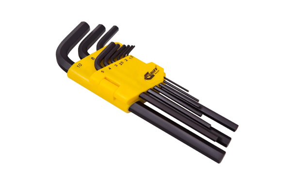 Набор шестигранных ключей из 9шт. /1.5-10.0мм/ в пластиковом корпусе GRIFF 031128