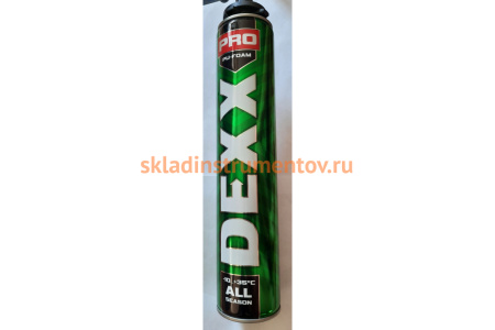 Монтажная пена DEXX PRO 750 мл, пистолетная, всесезонная 41126