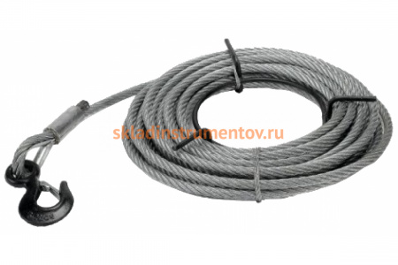 Трос для монтажно-тяговых лебедок JET WIRE ROPE 3Т-20М стальной корпус 286529SK