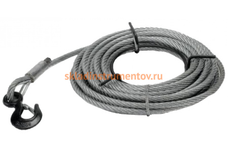 Трос для монтажно-тяговых лебедок JET WIRE ROPE 3Т-20М стальной корпус 286529SK Трос для монтажно-тяговых лебедок JET WIRE ROPE 3Т-20М стальной корпус 286529SK
