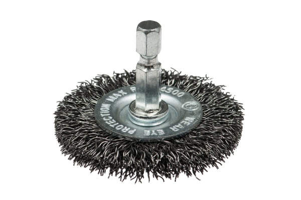 Щетка дисковая с гофрированной проволокой Мастер 163 (15 шт; 100 мм; хвостовик 6.35х30 мм) Профоснастка 20204003