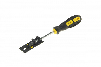 Шлицевая отвертка ЭВРИКА SL6.5х100мм диам.6мм магнитная с противоскользящей ручкой ER-7DA-09H