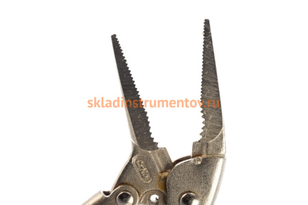 Тонконосый зажим с фиксатором 160мм KING TONY 6315-06