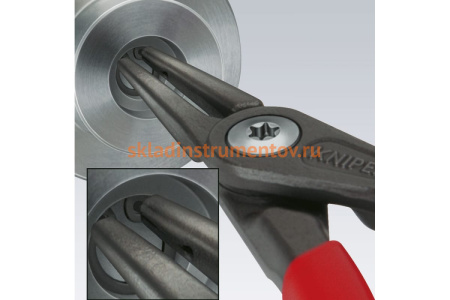 Прецизионные щипцы для внутренних стопорных колец KNIPEX KN-4811J3SB