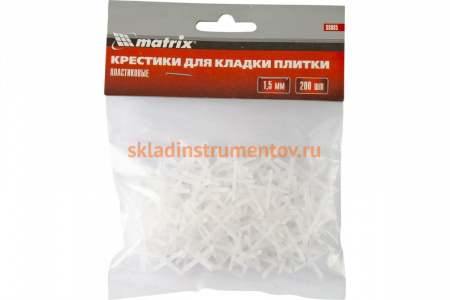 Крестики (200 шт; 1.5 мм) для кладки плитки MATRIX 88085