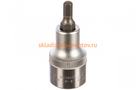 Головка торцевая с шестигранной вставкой "HEX" (1/2"DR; 5 мм; 55 мм) Jonnesway S09H405