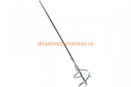 Миксер из оцинкованной стали, D 80 мм, L 450 мм, для красок и штукатурных смесей СИБРТЕХ 84810