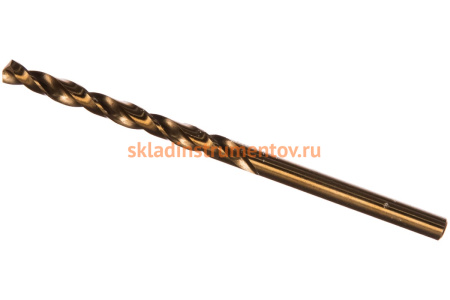 Сверло по металлу КОБАЛЬТ Профессионал (4х43х75 мм; Р6М5К5; класс А) ЗУБР 29626-4