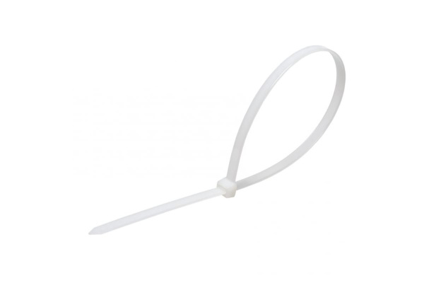 Универсальный пластиковый хомут ЭВРИКА белый 5.0x500мм 25шт ER-05502