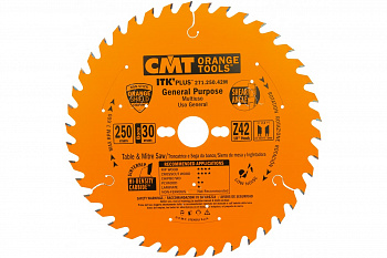 Диск пильный по дереву (250х30х2,4/1,6 мм; Z42) CMT 271.250.42M