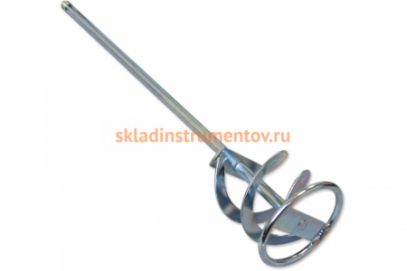 Миксер для красок и смесей оцинкованный (80х400 мм; SDS+) SANTOOL 010301-508-400