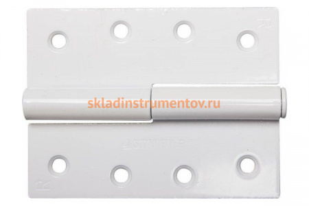 Дверная разъемная петля STAYER Master цвет белый правая 100 мм 37613-100-2R