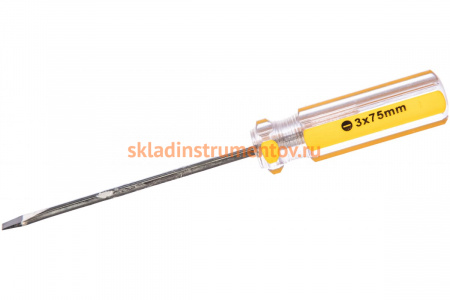 Отвертка SL 3х75мм Biber Стандарт 85571 тов-079481