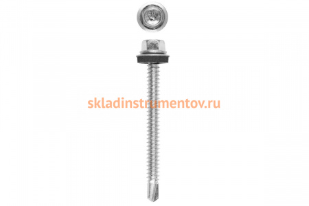 Саморезы Зубр для крепления кровельных материалов к металлическим конструкциям, оцинкованные, 6,3x70 мм, 600шт 4-300310-63-070