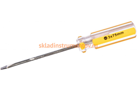 Отвертка SL 3х75мм Biber Стандарт 85571 тов-079481