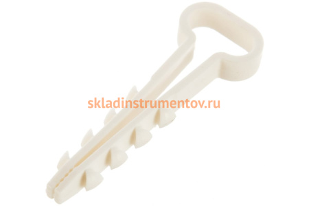 Дюбель-хомут для плоского кабеля Зубр ДХ-П, 12 мм, 100 шт, нейлоновый 30912-12