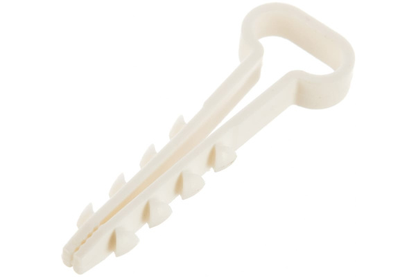 Дюбель-хомут для плоского кабеля Зубр ДХ-П, 12 мм, 100 шт, нейлоновый 30912-12