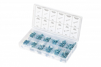 Набор саморезов по дереву и металлу СИБРТЕХ 360 предметов 47618