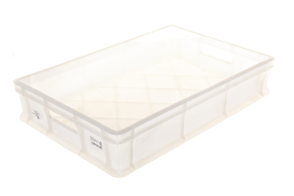 Морозостойкий сплошной ящик с ручками Тара.ру 600х400х120 мм, белый 16394
