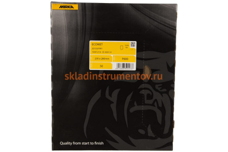 Бумага шлифовальная водостойкая ECOWET (230х280 мм; Р 800) MIRKA 2010105081