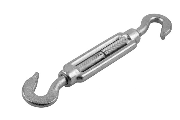 Талреп ЗУБР DIN 1480, крюк-крюк, М6, кованая натяжная муфта, оцинкованный 30436-06 Талреп ЗУБР DIN 1480, крюк-крюк, М6, кованая натяжная муфта, оцинкованный 30436-06