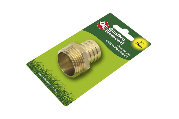 Штуцер для шланга 1" х 25 мм QUATTRO ELEMENTI 771-855