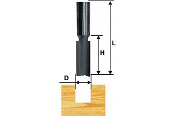 Фреза пазовая прямая (16x51 мм; хвостовик 12 мм) по ДСП Энкор 28026