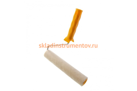 Валик Сибртех Лаки, 250 мм, ворс 5 мм, D - 36 мм, D ручки - 6 мм, велюр 80243