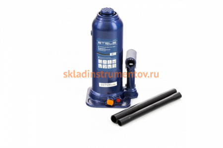 Гидравлический бутылочный домкрат 8 т, h подъема 222-447 мм STELS 51165