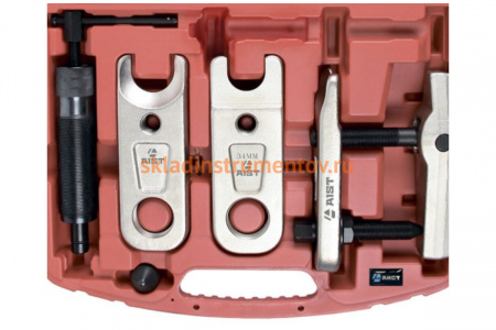 Съемник шаровых опор винтовой гидравлический AIST 12 т, в наборе 67222625 00-00015719