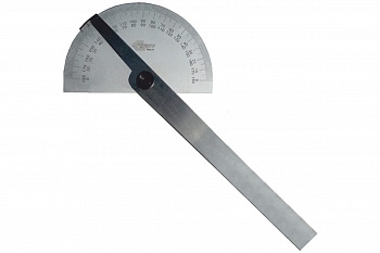 Угломер-транспортир 0-180°, d=85мм, L=200мм GRIFF 031728