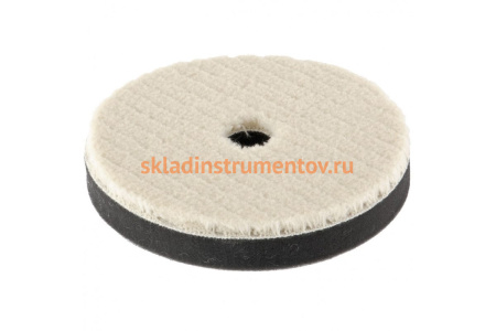 Насадка полировальная под липучку (125 мм, короткая плетеная шерстяная нить) MATRIX 75962