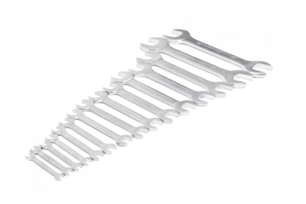 Набор ключей HORTZ гаечных двусторонних 15шт. 10-55 хром. 103551