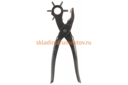 Револьверный дырокол STAYER Standard 6 в 1 для кожи 2-4.5 мм 22940_z01