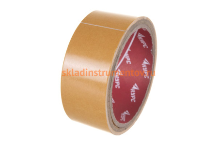 Клейкая двусторонняя лента КУРС 38мм х 10м 11803