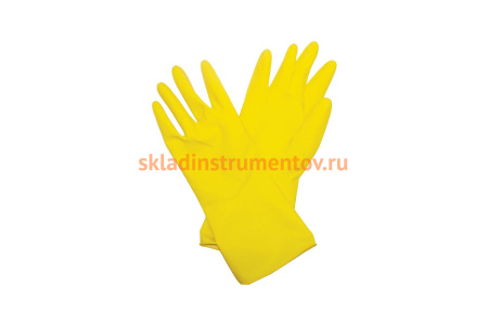 Латексные перчатки с х/б напылением Biber р-р L 96273 тов-097409