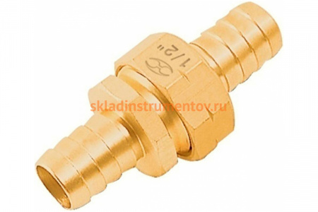 Латунный коннектор Truper для шланга 1/2" мама-папа CFM-1/2B 12704