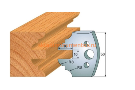 Комплект из 2-х ножей 50x4 SP CMT 690.523
