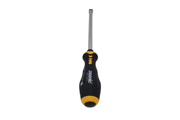 Плоская шлицевая ударная отвертка Felo Ergonic 10,0X1,6X180 45010040