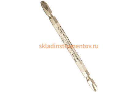 Вставка двухсторонняя Phillips (PH3; 110 мм; 1/4) KING TONY 131103P