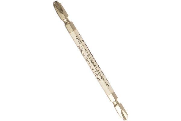 Вставка двухсторонняя Phillips (PH3; 110 мм; 1/4) KING TONY 131103P