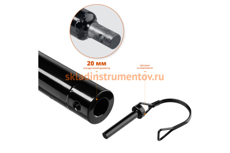 Удлинитель шнека для мотобуров, 1000 мм Зубр 7050-100