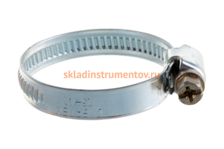 Металлические хомуты СИБРТЕХ, стандартное болтовое крепление, 25-40мм, 2шт, ширина 9мм, 47659