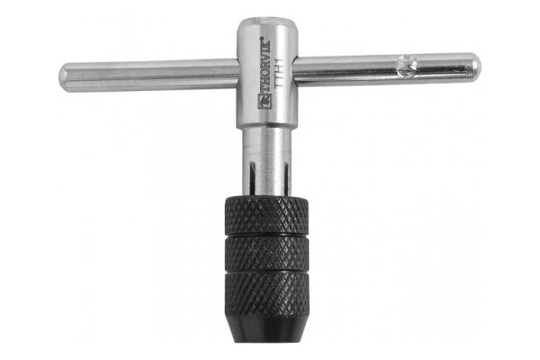 Вороток-держатель для ручных метчиков Thorvik Т-образный, с быстрозажимным патроном M3-6 TTH1 52882