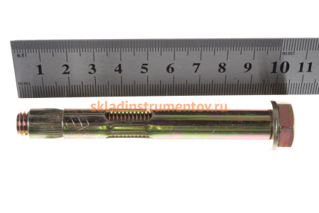 Анкерный болт Зубр 12 x 100 мм, 25 шт, желтопассивированный, Профессионал 302312-12-100