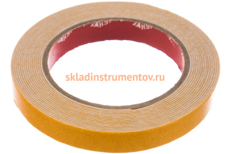 Монтажная клейкая лента на вспененной основе КУРС белая, 15мм х 5м 11783