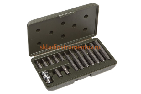 Набор бит HEX (4-12 мм; 30/75 мм; 3/8"; 15 шт.) Дело Техники 626595