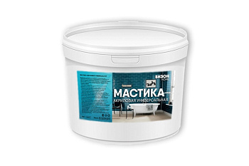 Универсальная акриловая мастика Бизон 8 кг 904308